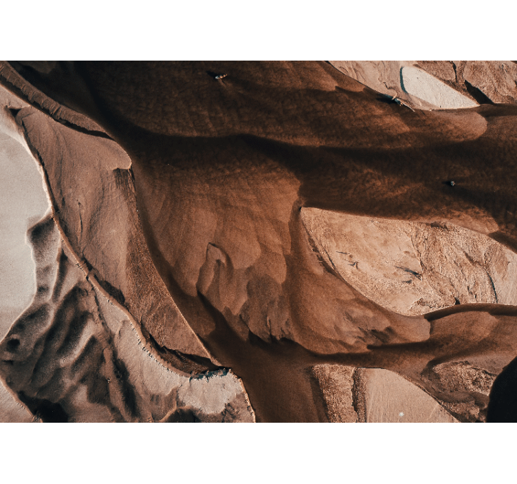 초록 벽 벽화 질감 있는 모래 패턴 - TenStickers