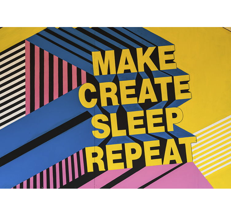 문구 벽 벽화 창의적인 삶의 모토 - TenStickers