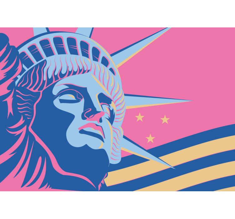 도시와 국가 벽 벽화 자유의 기념비 - TenStickers