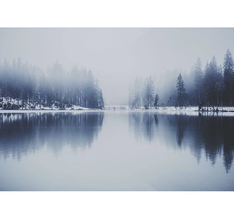 포토 뮤럴 자연 고요한 호숫가 풍경 - TenStickers