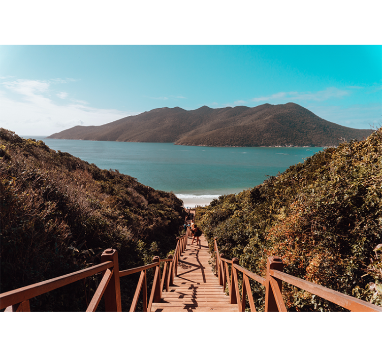 풍경 벽 벽화 고요한 바다 산책로 - TenStickers