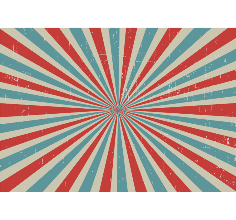 Murales de arte urbano 방사형 색상 폭발 - TenStickers