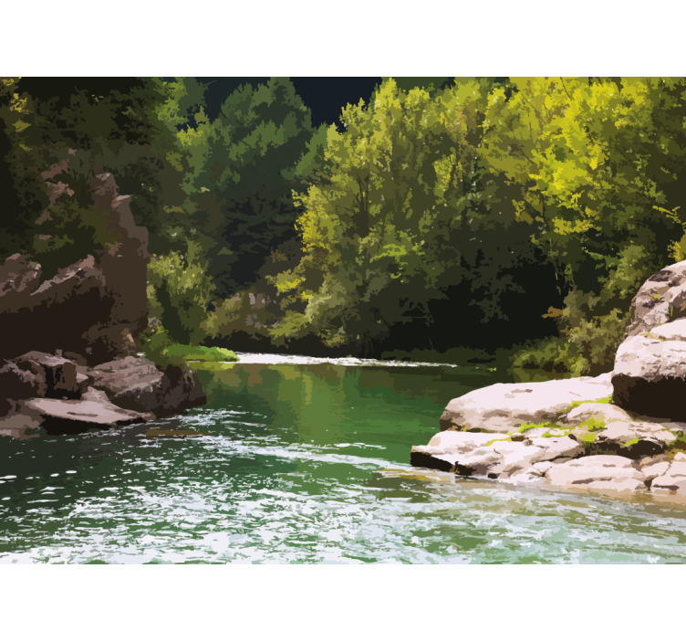 포토 뮤럴 자연 잔잔한 수경 풍경 - TenStickers