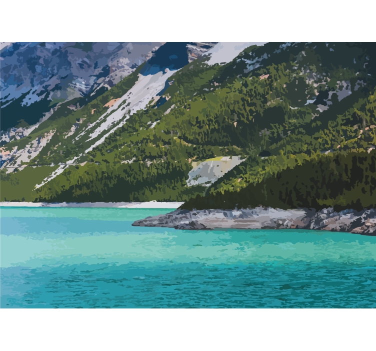 풍경 벽 벽화 고요한 산호수 - TenStickers