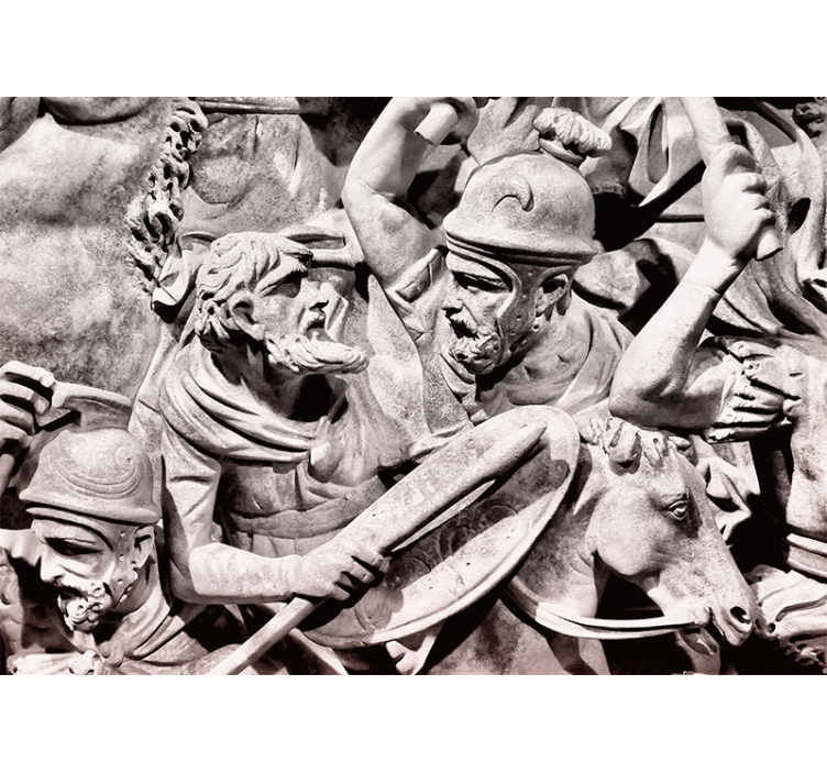 포토 뮤럴 클래식 아트 고대 전투 장면 - TenStickers