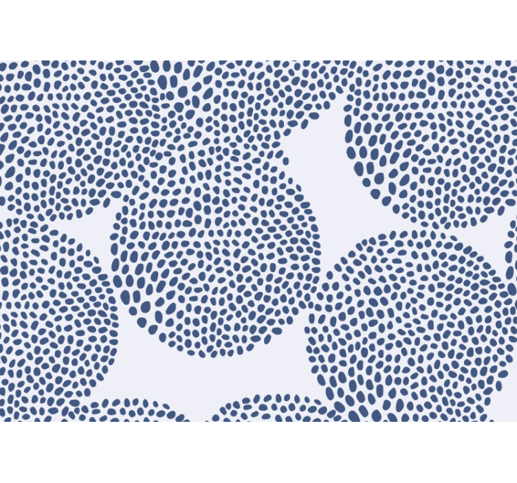 질감과 패턴 벽 벽화 유기적 형태 패턴 - TenStickers