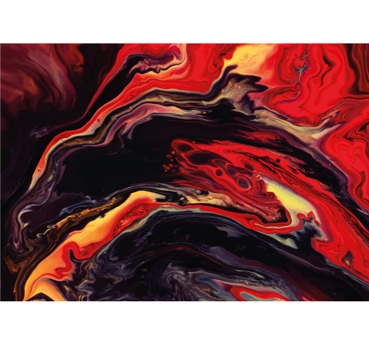 초록 벽 벽화 역동적인 소용돌이 패턴 - TenStickers