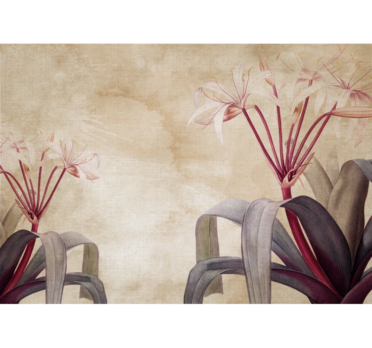 꽃 벽 벽화 우아한 꽃 장식 - TenStickers