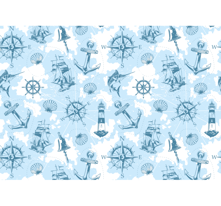 풍경 벽 벽화 해양 모험 요소 - TenStickers