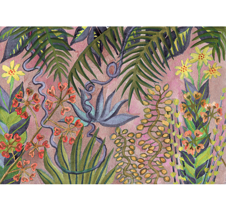 포토 뮤럴 자연 열대 식물 전시 - TenStickers