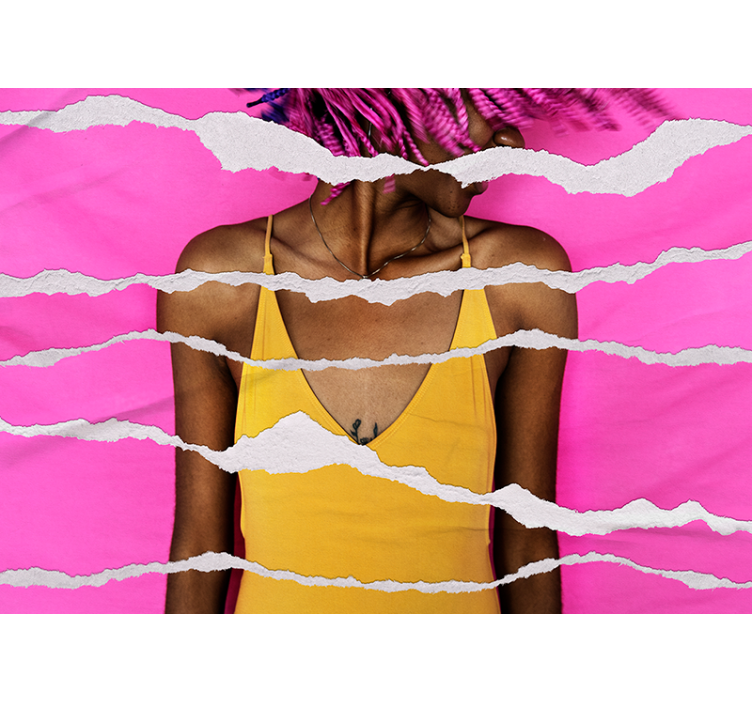 Murales para personas 찢어진 종이 효과 - TenStickers