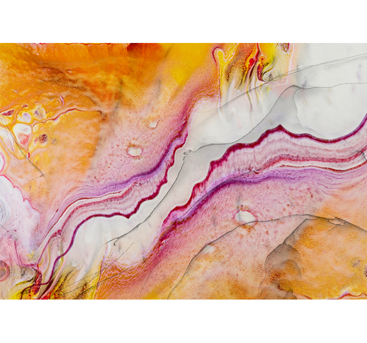 다채로운 여름 색상 대리석 디자인 벽화 - TenStickers