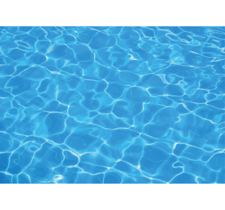 벽화 바다 맑은 수면 - TenStickers