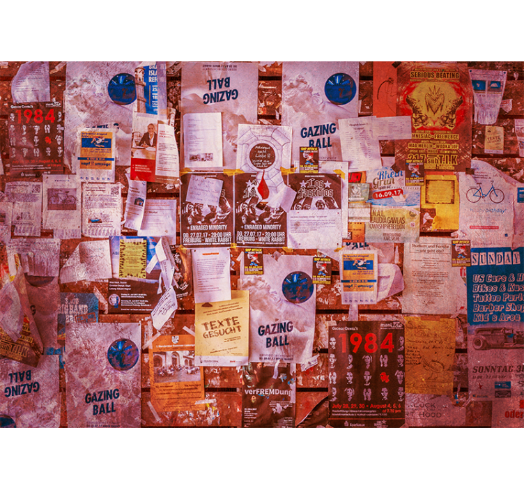 Murales de arte urbano 도시 콜라주 포스터 - TenStickers