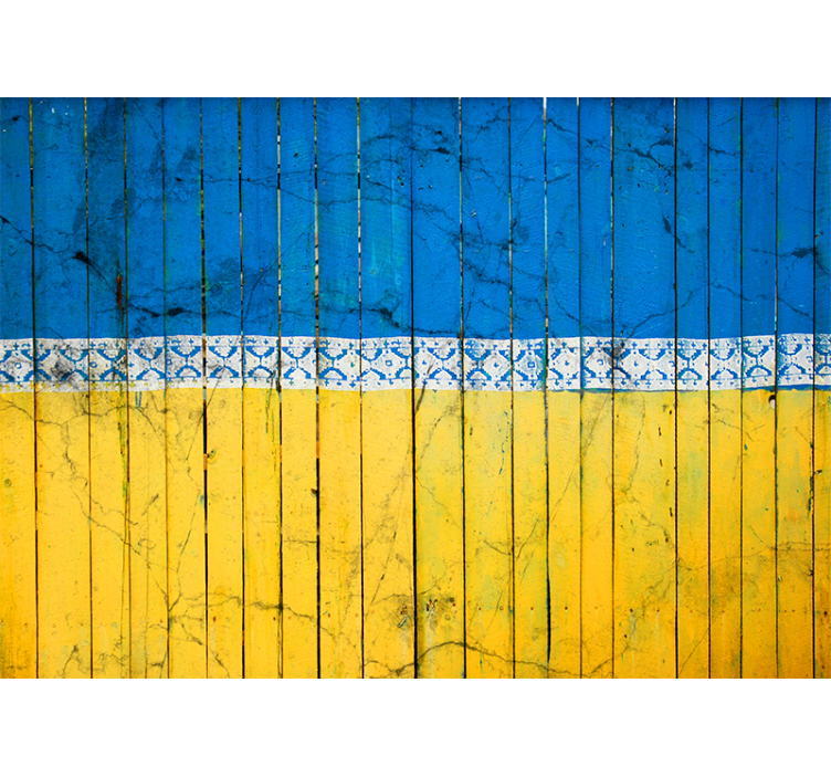 도시와 국가 벽 벽화 나무 판자 패턴 - TenStickers