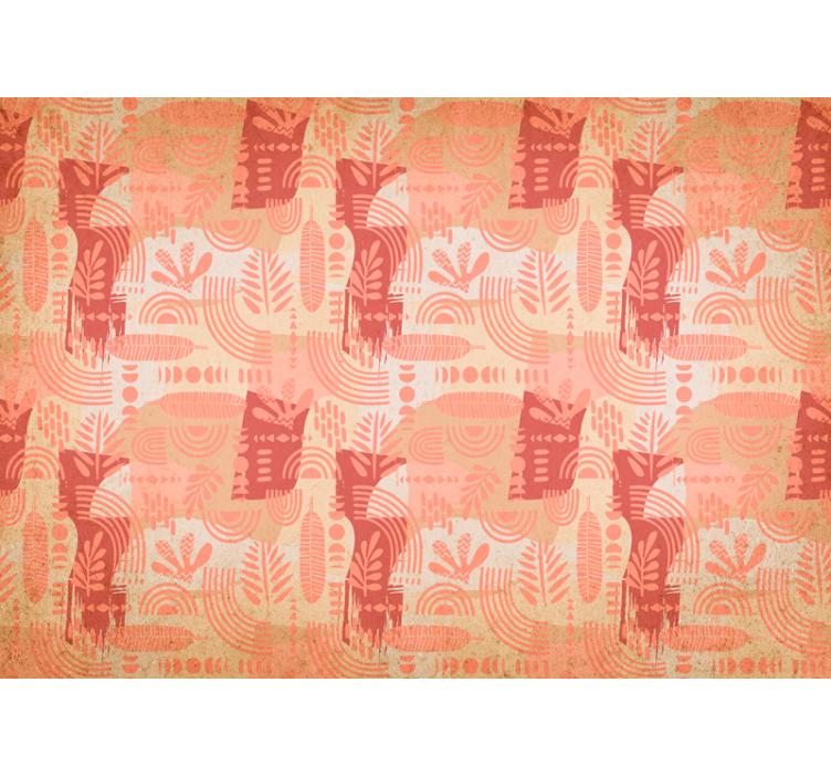 다른 질감과 패턴 벽 벽화 기하학적 패턴 모티프 - TenStickers