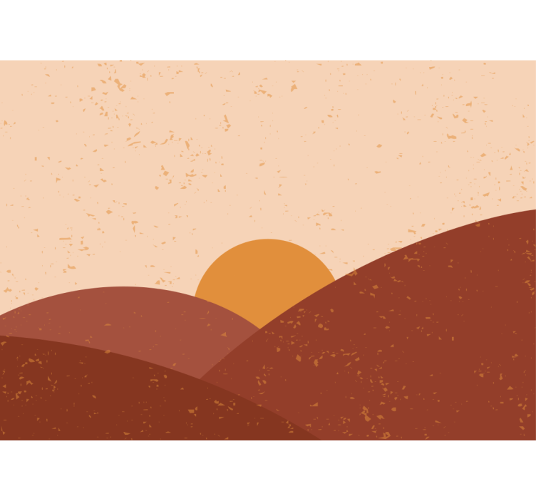 풍경 벽 벽화 저녁 하늘의 봉우리 위 - TenStickers