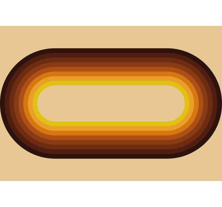 질감과 패턴 벽 벽화 레트로 원형 패턴 - TenStickers