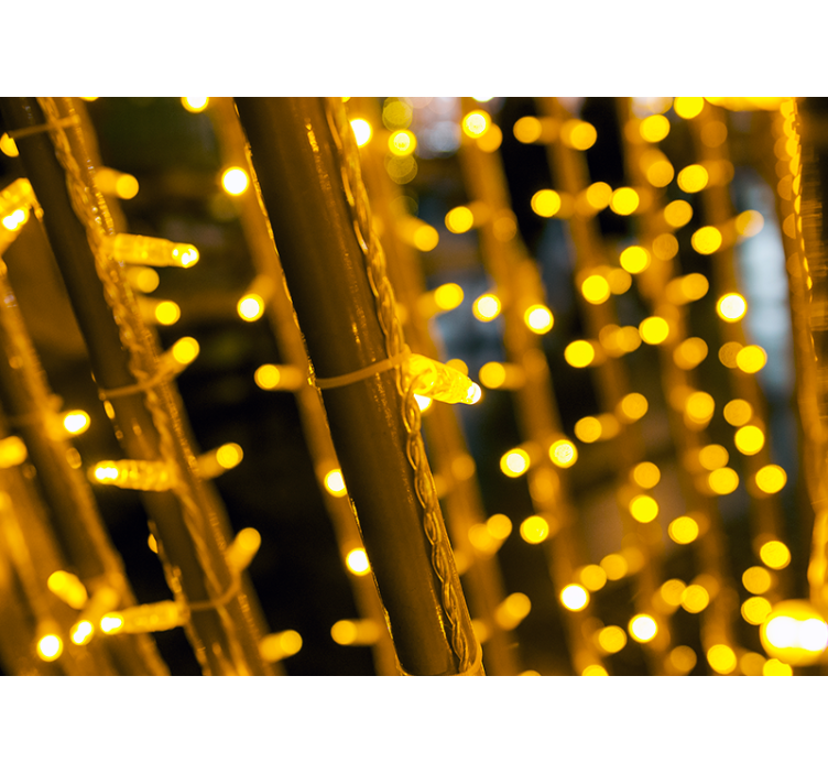 어두운 침실 벽화 벽지의 작은 조명 - TenStickers