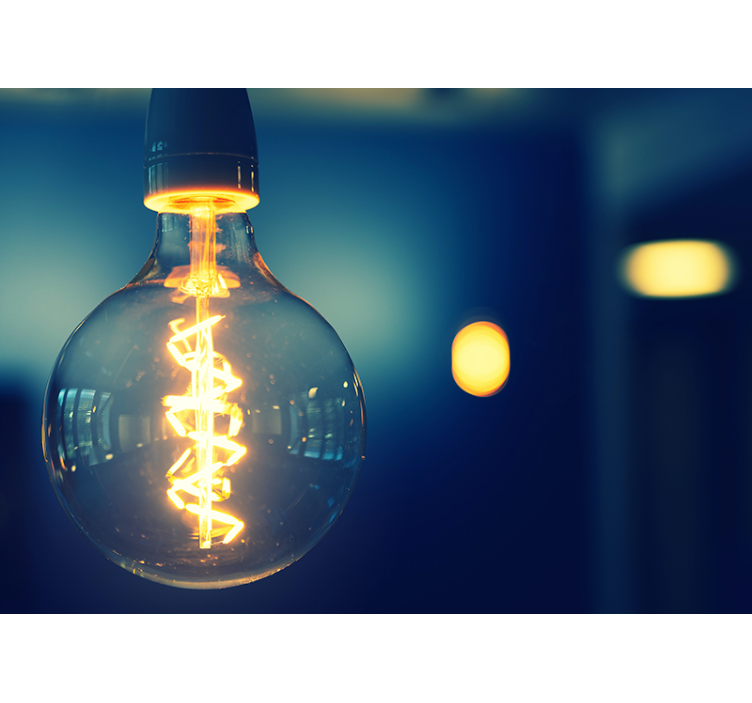 문구 벽 벽화 우아한 조명 기구 - TenStickers