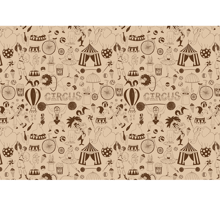 Murales para personas 서커스 공연 예술 - TenStickers