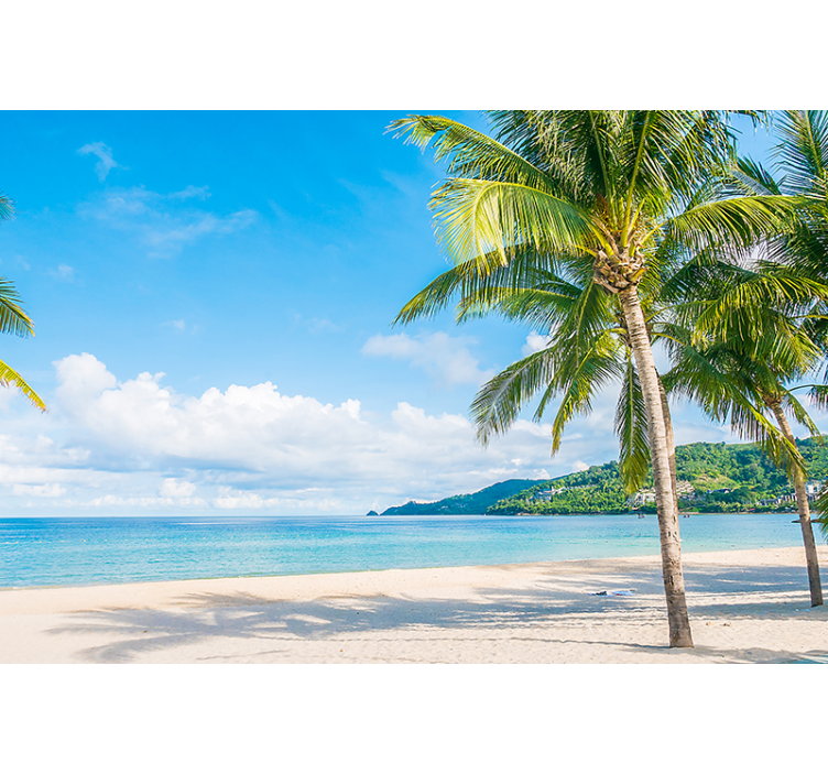 포토 뮤럴 자연 열대 해변의 안식처 - TenStickers
