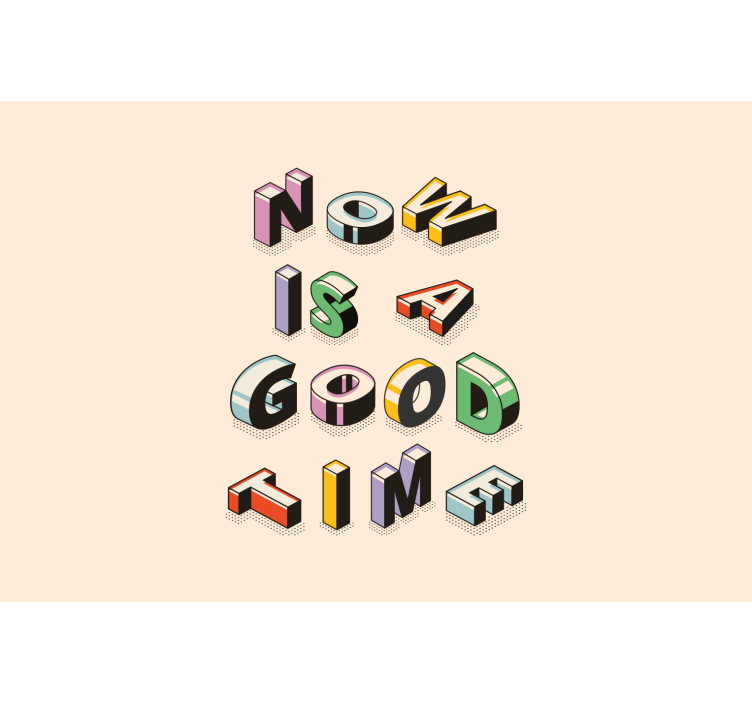 문구 벽 벽화 스타일화된 인용 메시지 - TenStickers