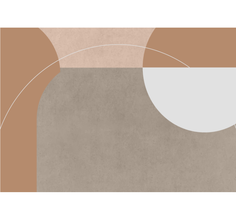 현대 벽화 기하학적 형태 구성 - TenStickers