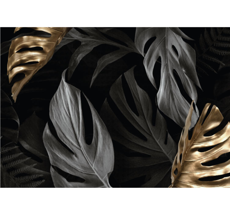 포토 뮤럴 자연 열대잎 컨셉 - TenStickers