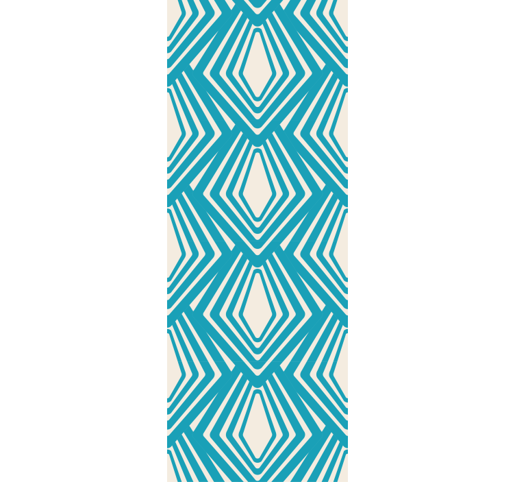 질감과 패턴 벽 벽화 기하학적 다이아몬드 패턴 - TenStickers