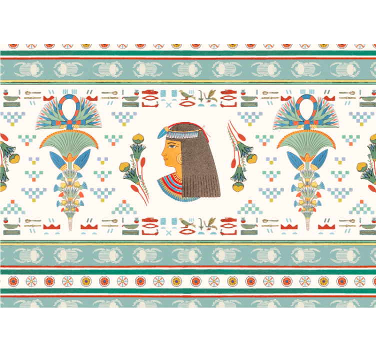 예술 벽화 이집트 여성 프로필 - TenStickers