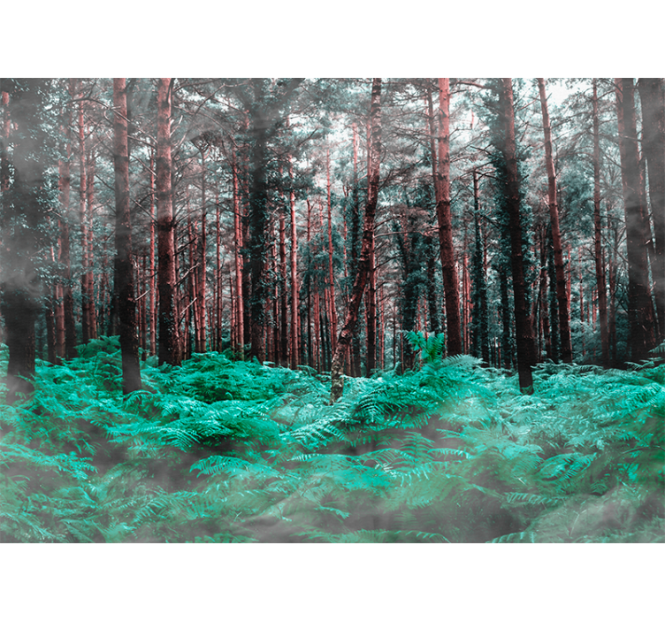 포토 뮤럴 자연 울창한 녹색 야생지 - TenStickers