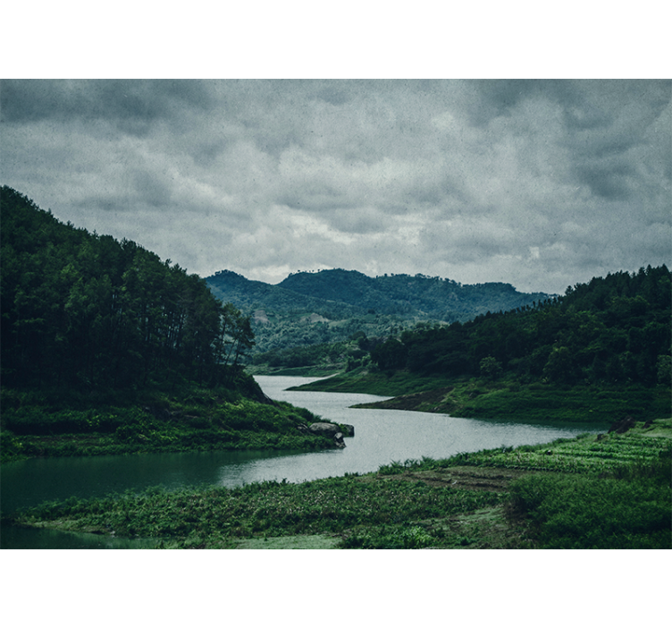 풍경 벽 벽화 고요한 수로 풍경 - TenStickers