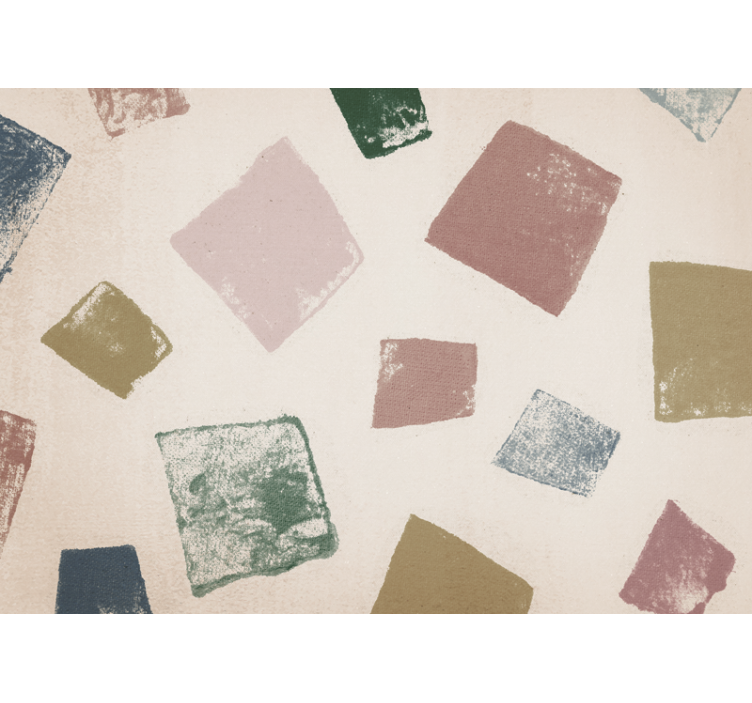 질감과 패턴 벽 벽화 기하학적 색 블록 - TenStickers