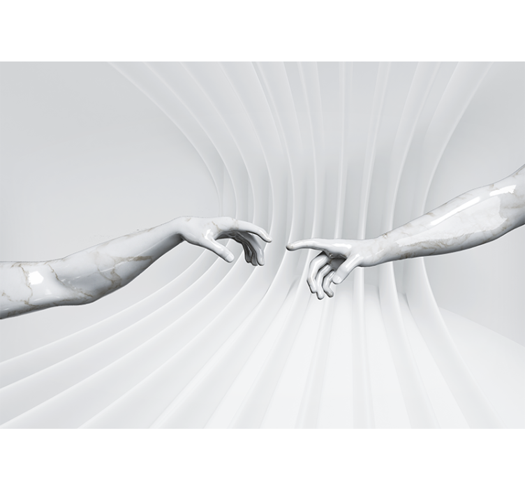 예술 벽화 대리석 손길 - TenStickers