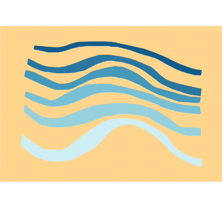 초록 벽 벽화 물결 무늬 텍스처 - TenStickers