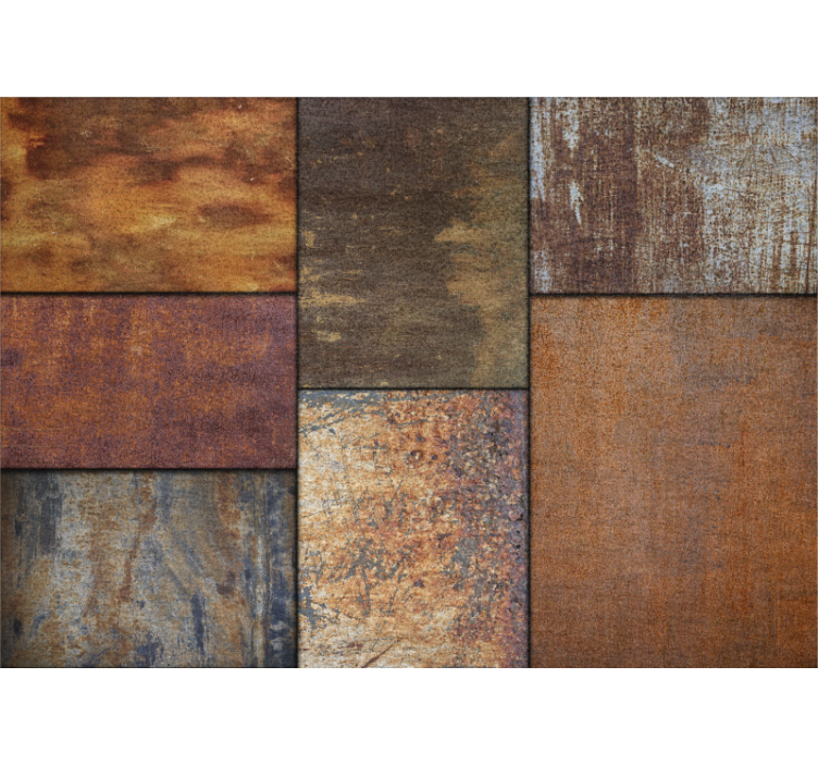 다른 질감과 패턴 벽 벽화 텍스처드 러스틱 패널 - TenStickers