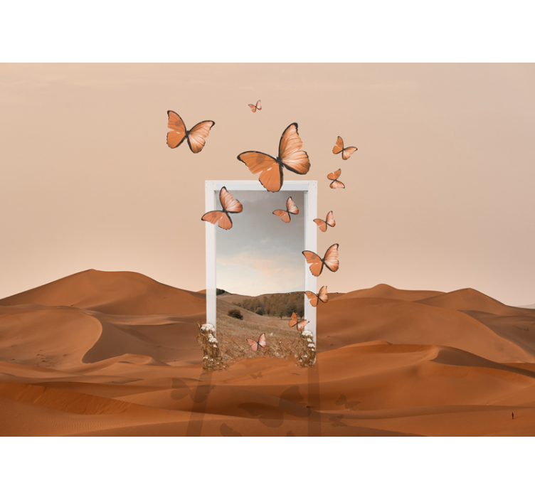 포토 뮤럴 자연 날아다니는 나비 - TenStickers