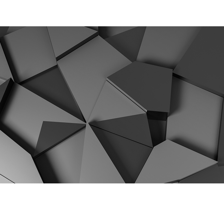 질감과 패턴 벽 벽화 기하학적 형상 표면 - TenStickers