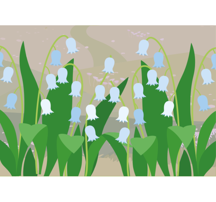 꽃 벽 벽화 섬세한 꽃의 만개 - TenStickers