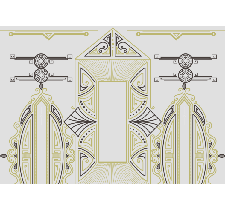 "아르데코" 장식용 추상 벽화 - TenStickers