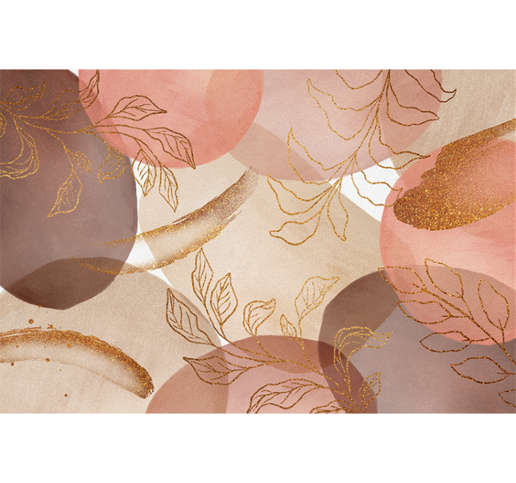 벽화 화장실 장식용 꽃무늬 패턴 - TenStickers