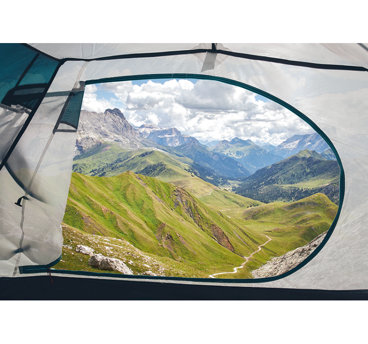 풍경 벽 벽화 푸르른 산 풍경 - TenStickers