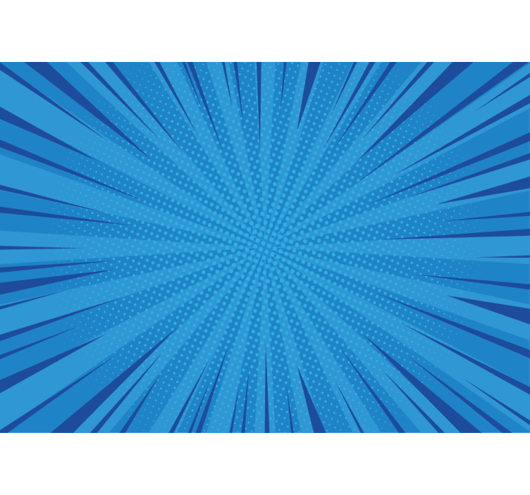 Murales de arte urbano 다이내믹 블루 버스트 - TenStickers