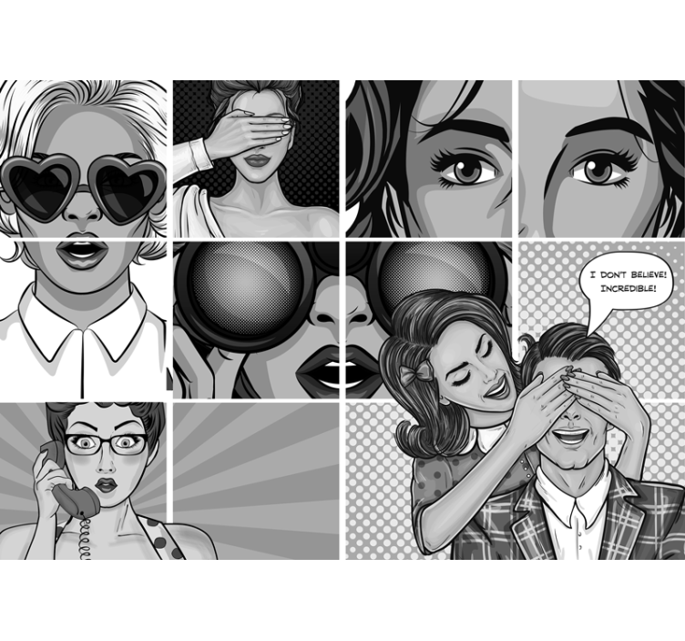 예술 벽화 팝 아트 표현 - TenStickers