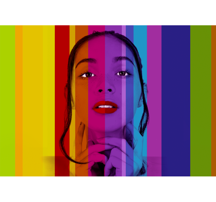 예술 벽화 다채로운 초상화 - TenStickers