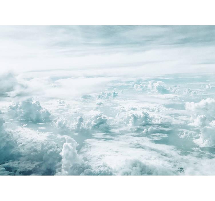 하늘 벽 벽화 흐릿한 수평선 시각 - TenStickers