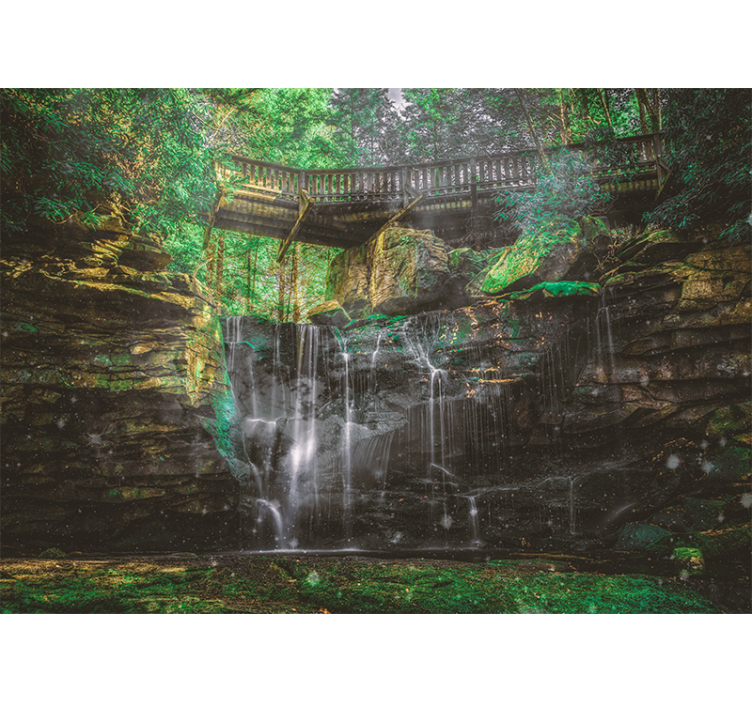 풍경 벽 벽화 아름다운 폭포 경치 - TenStickers