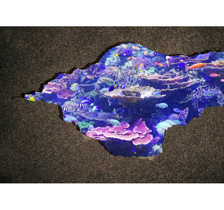 포토 뮤럴 자연 물속의 산호 풍경 - TenStickers