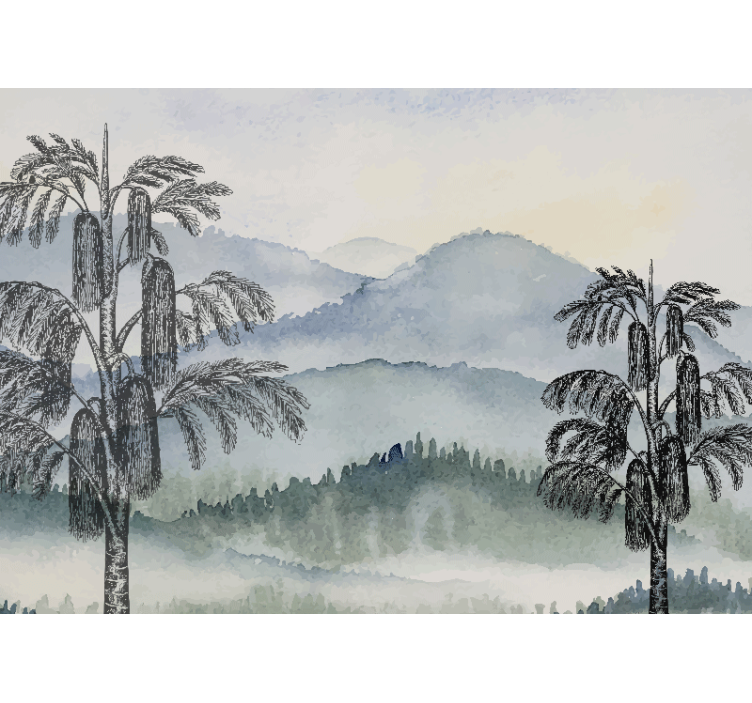 포토 뮤럴 자연 산악 풍경 - TenStickers